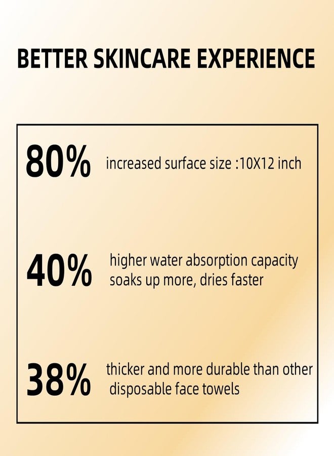 Ditoi Face Towels, Disposable Black Paper Towels, Light Exfoliation for Oily Skin,Facial Towels XL for Makeup Remover & Skincare,10"×12", 50 Count - Image 5